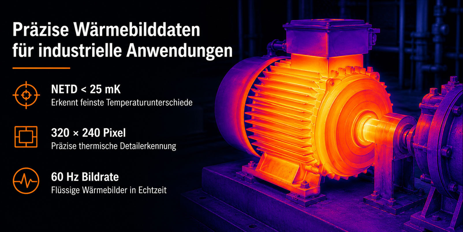 Erglon TruVision-320 LWIR Thermalkamera-Core für industrielle Thermografie und Hotspot-Erkennung